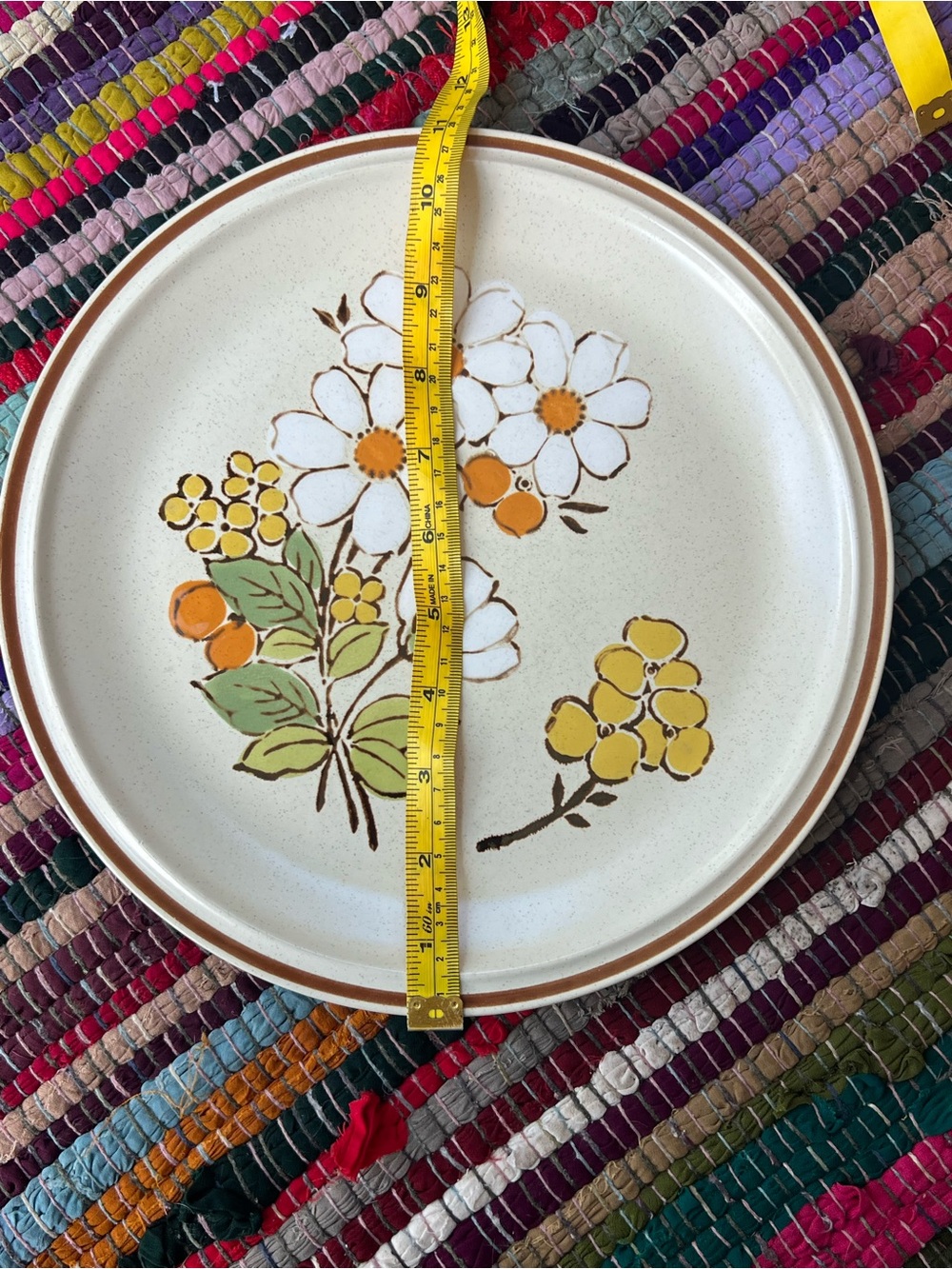Floral Expressions Hearthside Summertime Dinner Plates Set of 2 Japan Vintage - Picture 3 of 8